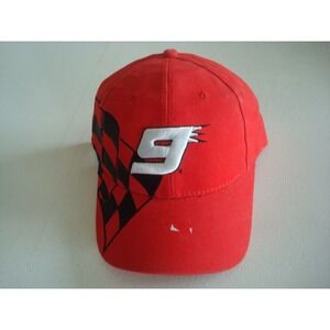 #9 kahne  90S SCRIPT strapback DEADSTOCK HAT CAP VINTAGE E3